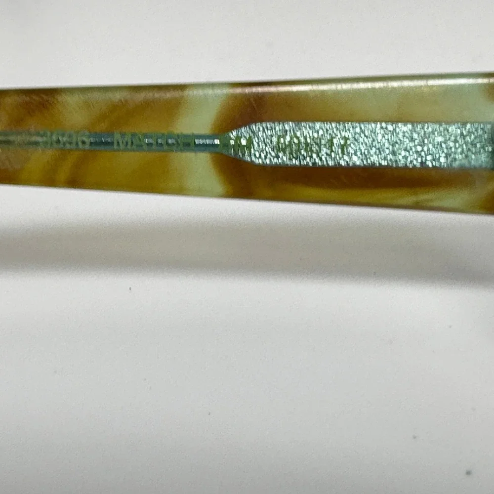 Bevel 3696 Ma-E-Gye Eyeglasses Brown Teal‎ Tortoise Rectangular Frames 50-17